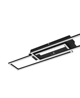Svietidlá Brilo Brilo - LED Prisadený luster FRAME 2xLED/20W/230V čierna 