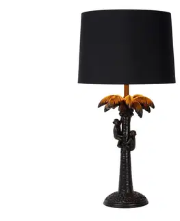 Lampy Lucide Lucide 10505/81/30 - Stolná lampa COCONUT 1xE27/40W/230V čierna 