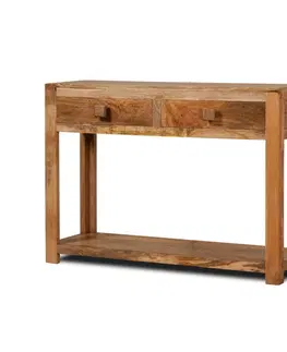 Konzolové stolíky Konzolový stolík Hina 110x76x35 z mangového dreva