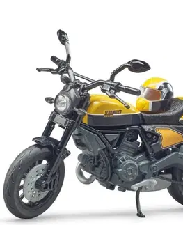 Hračky - dopravné stroje a traktory BRUDER - 63053 Motocykel Ducati Scrambler s jazdcom