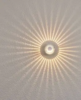 Vonkajšie nástenné svietidlá Lucande Hliníkové vonkajšie nástenné svetlo Lennias s LED