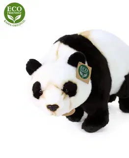 Plyšové hračky RAPPA - Plyšová panda stojaci 36 cm ECO-FRIENDLY