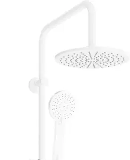 Sprchy a sprchové panely MEXEN/S - KT40 Sprchový stĺp s termostatickou batériou bielej 771504093-20