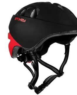 Cyklistické helmy Detská cyklistická prilba Spokey CHERUB 48-52 cm, čierno-červená