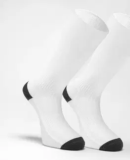 hádzan Vysoké ponožky na hádzanú H500 pre dospelých biele