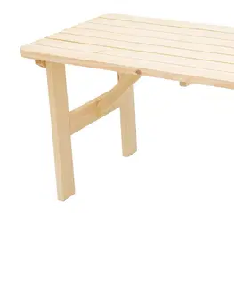 Stolčeky DEOKORK Masívny drevený záhradný stôl z borovice drevo 32 mm (220 cm)