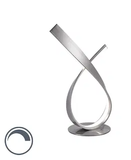 Stolove lampy Dizajnová stolná lampa z ocele vrátane LED a stmievača - Belinda