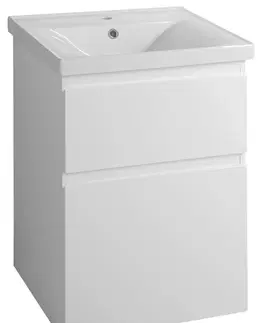 Kúpeľňa AQUALINE - ALTAIR umyvadlová skrinka 52x72,5x45 cm, biela AI255