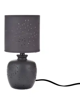 Stolové lampy Keramická stolná lampa Galaxy, tm. sivá, 13 x 26,5 x 13 cm