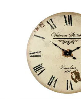 Hodiny Nástenné hodiny Clock Victoria Station 1858, 60cm