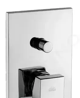 Kúpeľňové batérie PAFFONI - Elle Sprchová batéria pod omietku s prepínačom a telesom, chróm EL015CR