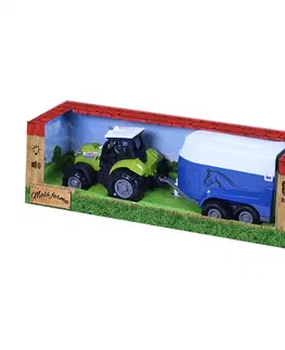 Hračky - dopravné stroje a traktory RAPPA - Traktor so zvukom a svetlom s prívesom na koňa