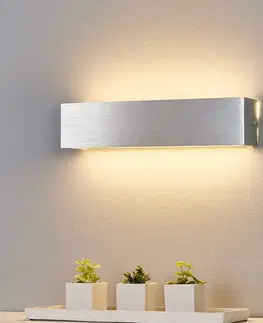 Nástenné svietidlá Lindby Nástenné LED svietidlo Ranik hliníková farba