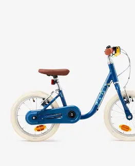 bicykle Detský bicykel s odrážadlom 2v1 Discover 900 3-5 rokov 14-palcový modrý