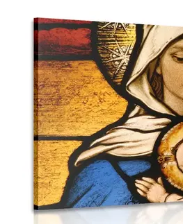 Abstraktné obrazy Obraz Panna Mária s Ježiškom
