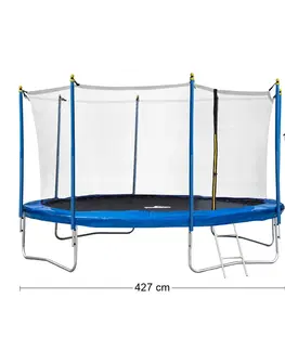 Trampolíny NABBI Jumper Fly trampolína 427 cm čierna / modrá