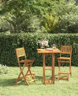 Záhradné kreslá a stoličky Skladacia záhradná barové stoličky 2 ks Dekorhome