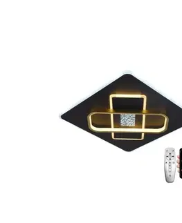 Svietidlá  LED Stmievateľné stropné svietidlo LED/90W/230V čierna + diaľkové ovládanie 