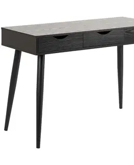 Moderné kancelárske stoly Písací Stôl black rough