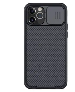 Puzdrá na mobilné telefóny Zadný kryt Nillkin CamShield Pro pre Apple iPhone 12/12 Pro, čierna 2454012