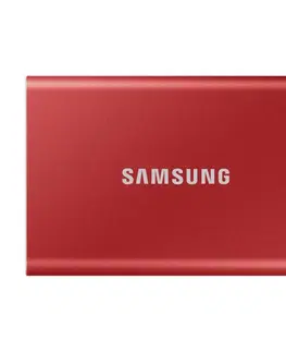 Pevné disky Samsung SSD T7, 2TB, USB 3.2, red