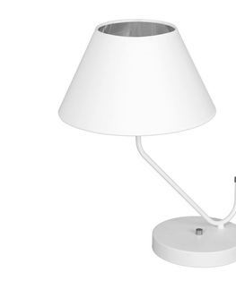 Lampy  Stolná lampa VICTORIA 1xE27/60W/230V biela 