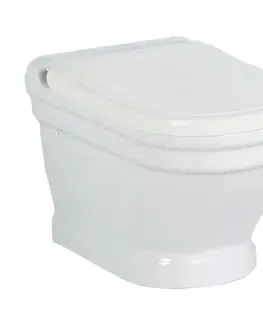 Záchody SAPHO - ANTIK závesná WC misa, 36x53cm, biela AN320