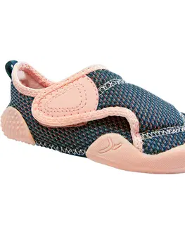 detské tenisky Detská obuv 580 na cvičenie modro-ružová