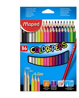 Hračky MAPED - Pastelky trojhranné COLOR`PEPS, 36 ks