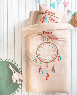 Bavlnené Detská posteľná súprava Doudou s potlačou lapača snov, bavlna