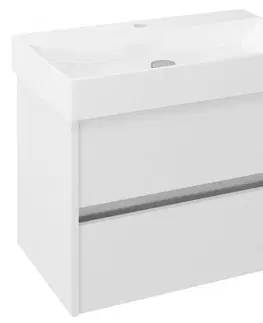 Kúpeľňa SAPHO - NIRONA umývadlová skrinka 67x51,5x43cm, biela NR070-3030