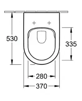 Záchody VILLEROY & BOCH - Architectura Závesné WC s WC doskou SoftClosing, DirectFlush, alpská biela 4694HR01