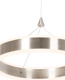 Zavesne lampy Závesné svietidlo oceľové 30 cm vrátane LED 3-stupňovo stmievateľné - Lyani