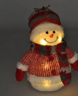Vianočné dekorácie Solight LED snehuliak, 26 cm, 6x LED, IP20, 3x AA