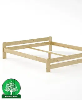 Drevené postele Posteľ borovica LK099–180x200 surová