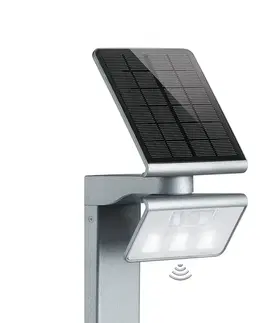 Solárne svetlá so senzorom pohybu STEINEL STEINEL XSolar Stand LED solárna lampa strieborná