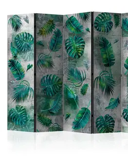 Paravány Paraván Modernist Jungle Dekorhome 225x172 cm (5-dielny)