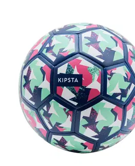 futbal Detská futbalová lopta Light Learning Ball veľkosť 4 modro-zelená