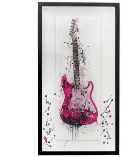Dekorácie a bytové doplnky Obraz na plátne 80x40 Elektrická gitara