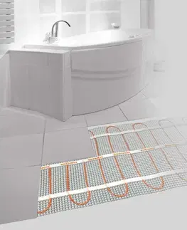 Kúpeľňa SAPHO - WARM TILES elektrická podlahová vykurovacia rohož 5,1m2, 810W WTM51