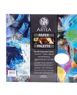 Hračky ASTRA - ARTEA Papierová paleta na miešanie farieb, 25x30cm, 10ks,  325122002