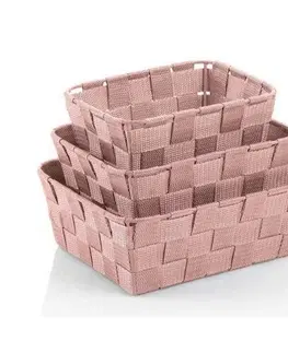 Úložné boxy Kela 3-dielna sada úložných košíkov Alvaro, ružová