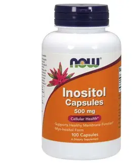 Vitamíny B NOW Inositol 500 mg 100 kapsúl