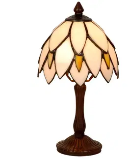 Stolové lampy Clayre&Eef Lilli – chutná stolná lampa v štýle Tiffany