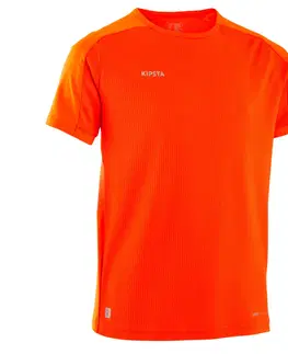 dresy Detský futbalový dres s krátkym rukávom Viralto Club oranžový