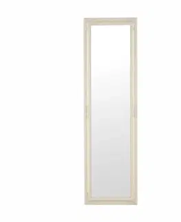 Zrkadlá Zrkadlo, drevený rám smotanovej farby, MALKIA TYP 12
