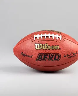 futbal Lopta na americký futbal AFVD WTF1000 oficiálna veľkosť hnedá