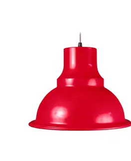 Závesné svietidlá Aluminor Aluminor Loft závesné svietidlo, Ø 39 cm, červená