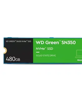 Pevné disky WD Green SN350 SSD disk 480GB NVMe M.2 2280 WDS480G2G0C