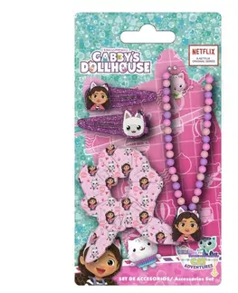 Hračky bábiky CERDÁ - Set do vlaov s náhrdelníkom Gabby´s dollhouse